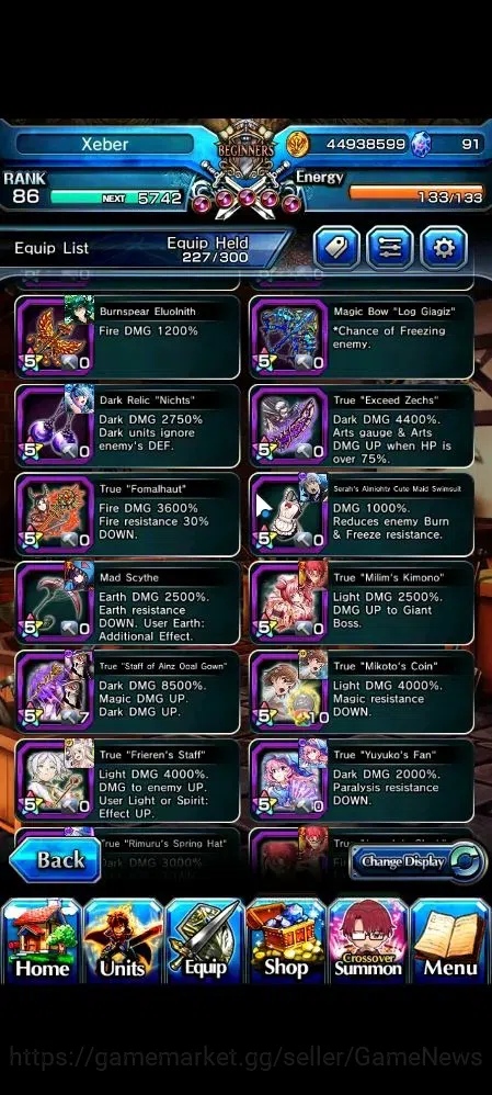 Grand Summoners Accounts Global|Rank 86|1 SP Art|32 Ascend 19 TW(Saitama,S  image 13