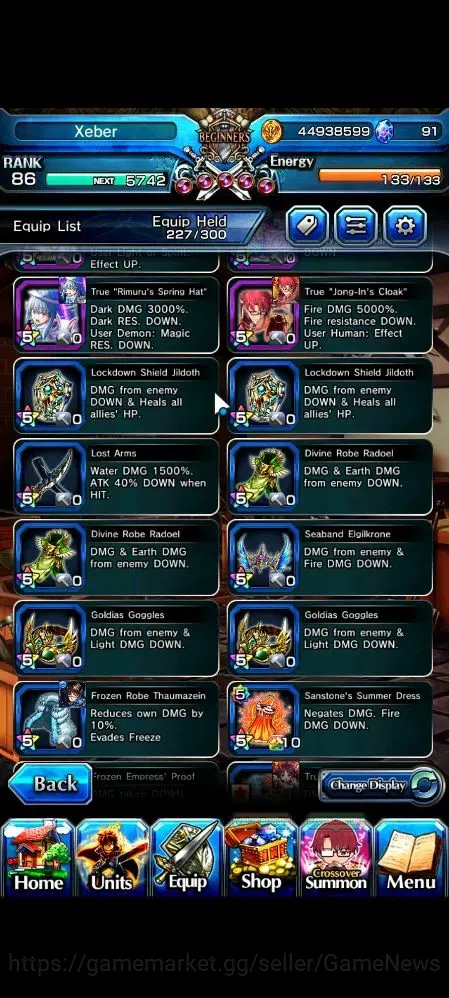 Grand Summoners Accounts Global|Rank 86|1 SP Art|32 Ascend 19 TW(Saitama,S  image 14