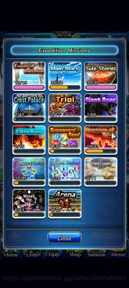 Grand Summoners Accounts Global|Rank 86|1 SP Art|32 Ascend 19 TW(Saitama,S  image 17