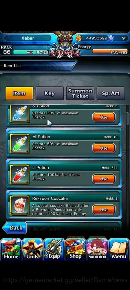 Grand Summoners Accounts Global|Rank 86|1 SP Art|32 Ascend 19 TW(Saitama,S  image 2
