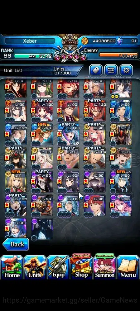 Grand Summoners Accounts Global|Rank 86|1 SP Art|32 Ascend 19 TW(Saitama,S  image 5