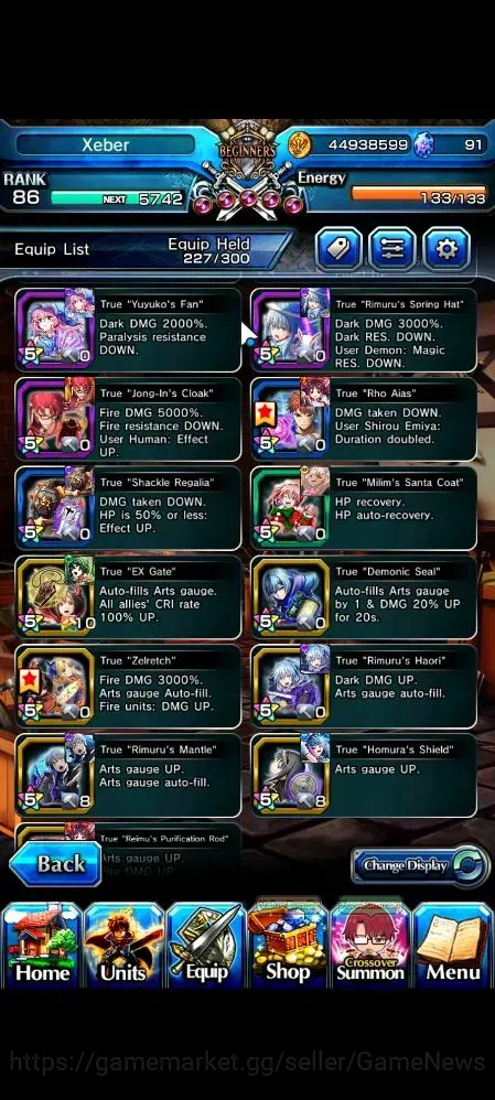 Grand Summoners Accounts Global|Rank 86|1 SP Art|32 Ascend 19 TW(Saitama,S  image 8