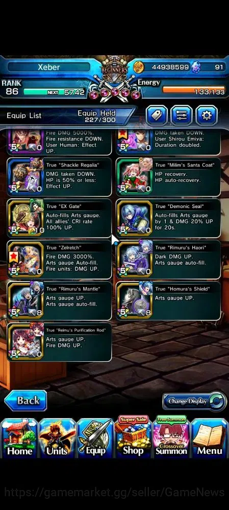 Grand Summoners Accounts Global|Rank 86|1 SP Art|32 Ascend 19 TW(Saitama,S  image 9