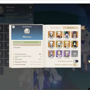 Genshin Impact Accounts Others ASIA|AR 49|6 Limit [Arlecinno,Kazuha,Yelan,Nahida,Etc]|2 Skin|MC Female|Check