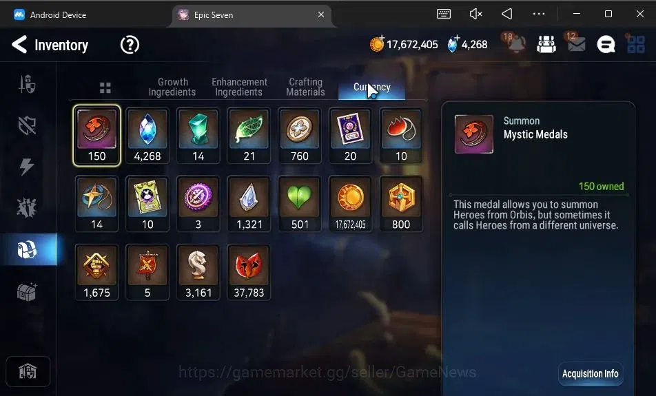 Epic Seven Accounts Starter GLOBAL Unverif|New Era|6 ML(Salome,C Lilias,BM Haste,Etc)+Ruiza,Ran,Landy,Etc|PoH+Bless ON|4,2K 12
