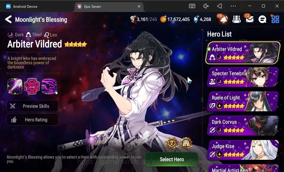 Epic Seven Accounts Starter GLOBAL Unverif|New Era|6 ML(Salome,C Lilias,BM Haste,Etc)+Ruiza,Ran,Landy,Etc|PoH+Bless ON|4,2K 15