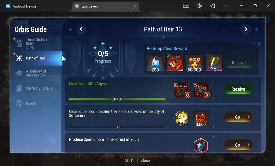 Epic Seven Accounts Starter GLOBAL Unverif|New Era|6 ML(Salome,C Lilias,BM Haste,Etc)+Ruiza,Ran,Landy,Etc|PoH+Bless ON|4,2K 3