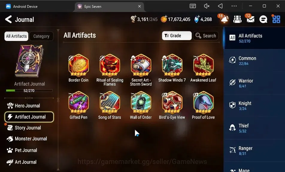 Epic Seven Accounts Starter GLOBAL Unverif|New Era|6 ML(Salome,C Lilias,BM Haste,Etc)+Ruiza,Ran,Landy,Etc|PoH+Bless ON|4,2K 8