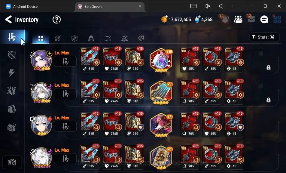 Epic Seven Accounts Starter GLOBAL Unverif|New Era|6 ML(Salome,C Lilias,BM Haste,Etc)+Ruiza,Ran,Landy,Etc|PoH+Bless ON|4,2K 9
