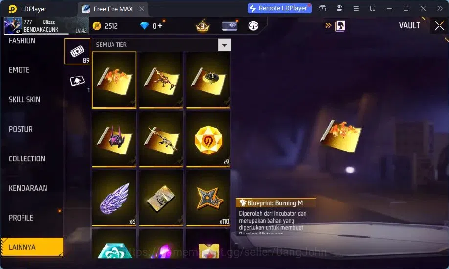 Free Fire Accounts Indonesia | Vault 73 | Gun M1014 Scorpio Shatter L image 6