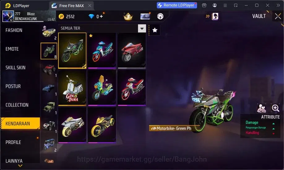 Free Fire Accounts Indonesia | Vault 73 | Gun M1014 Scorpio Shatter L image 7