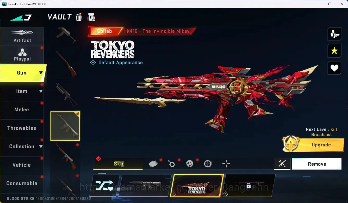 Blood Strike Accounts ASIA |1 Collab Gun:HK416-The Invincibl Mikey[TR]|2 image 4