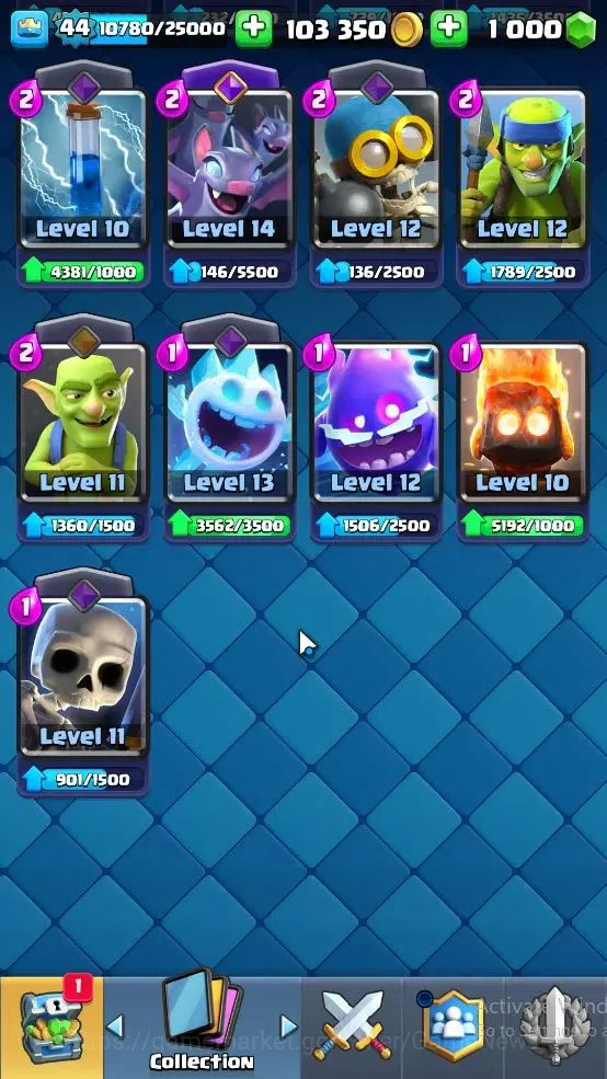 Clash Royale Accounts Lv 44|Trophy 9148|KTL 14|Limited Skin|Card 121|4 H image 13