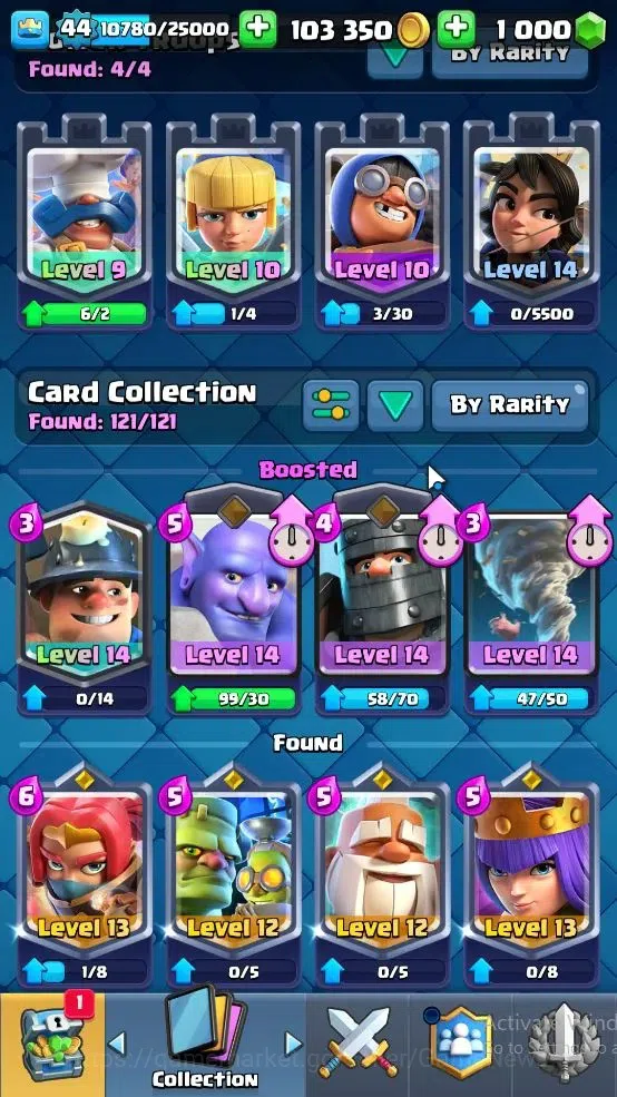 Clash Royale Accounts Lv 44|Trophy 9148|KTL 14|Limited Skin|Card 121|4 H image 5