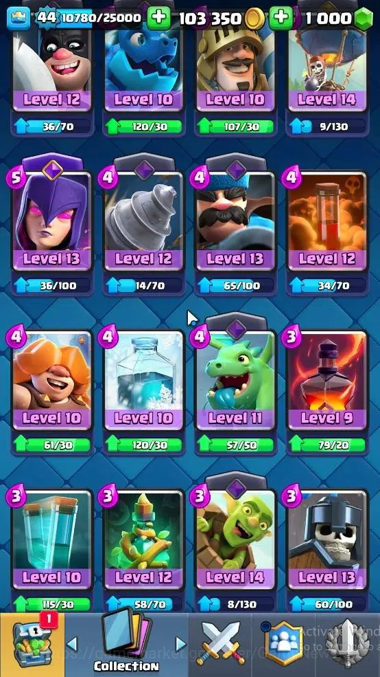 Clash Royale Accounts Lv 44|Trophy 9148|KTL 14|Limited Skin|Card 121|4 H image 8