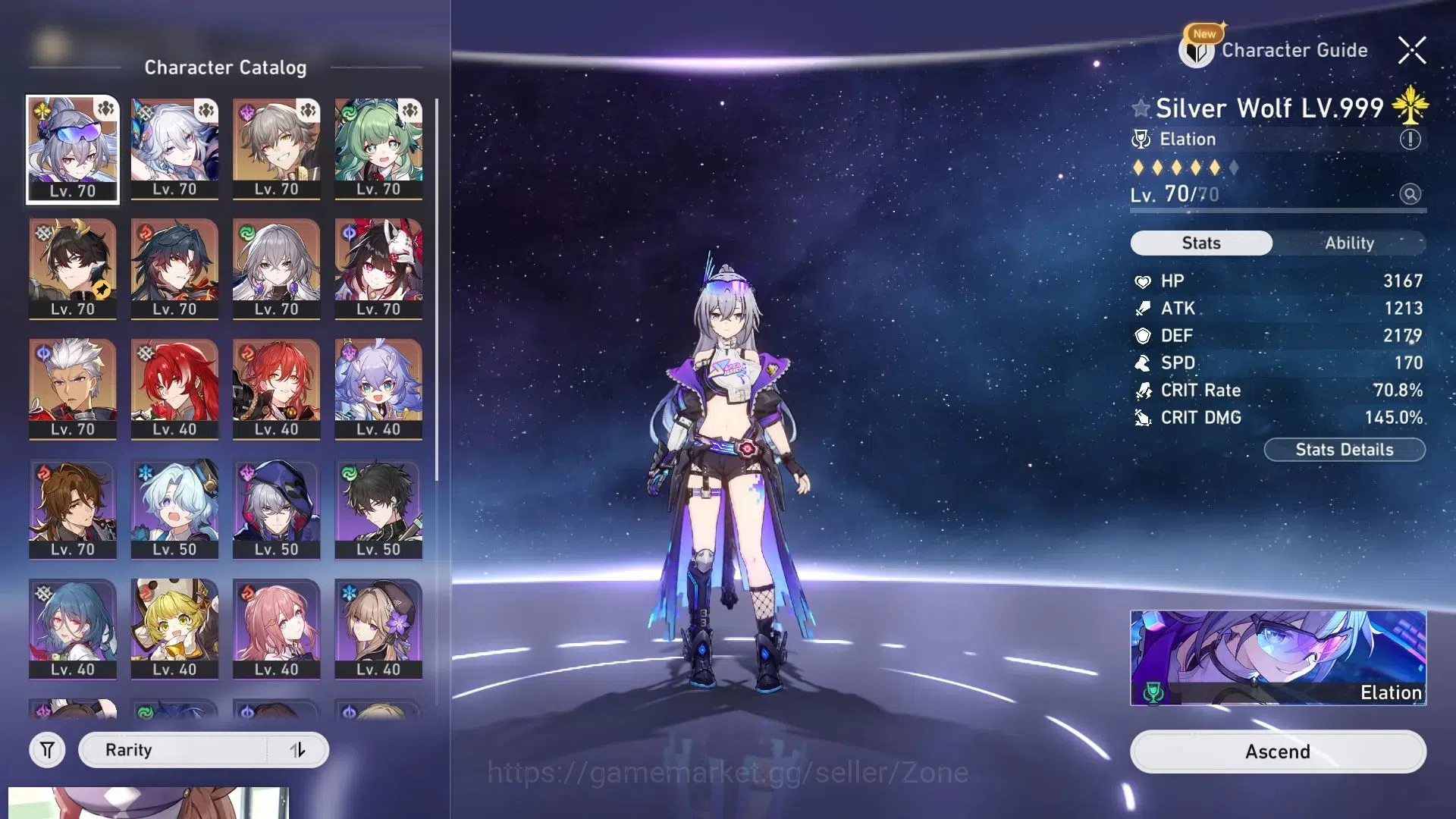 Honkai Star Rail Accounts ASIA|Silver Wolf LV.999|TL60|Yao Guang E1|25 Lv70 image 10