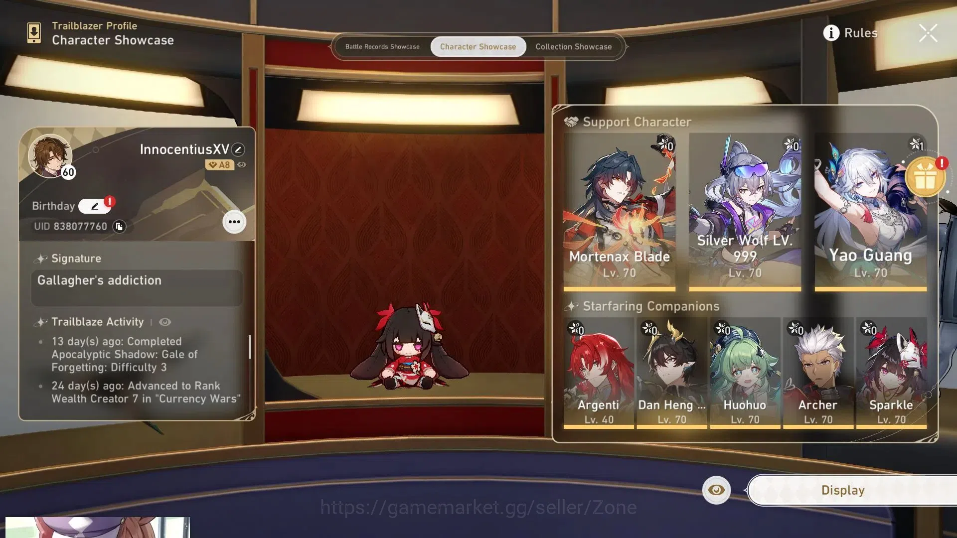 Honkai Star Rail Accounts ASIA|Silver Wolf LV.999|TL60|Yao Guang E1|25 Lv70 image 13