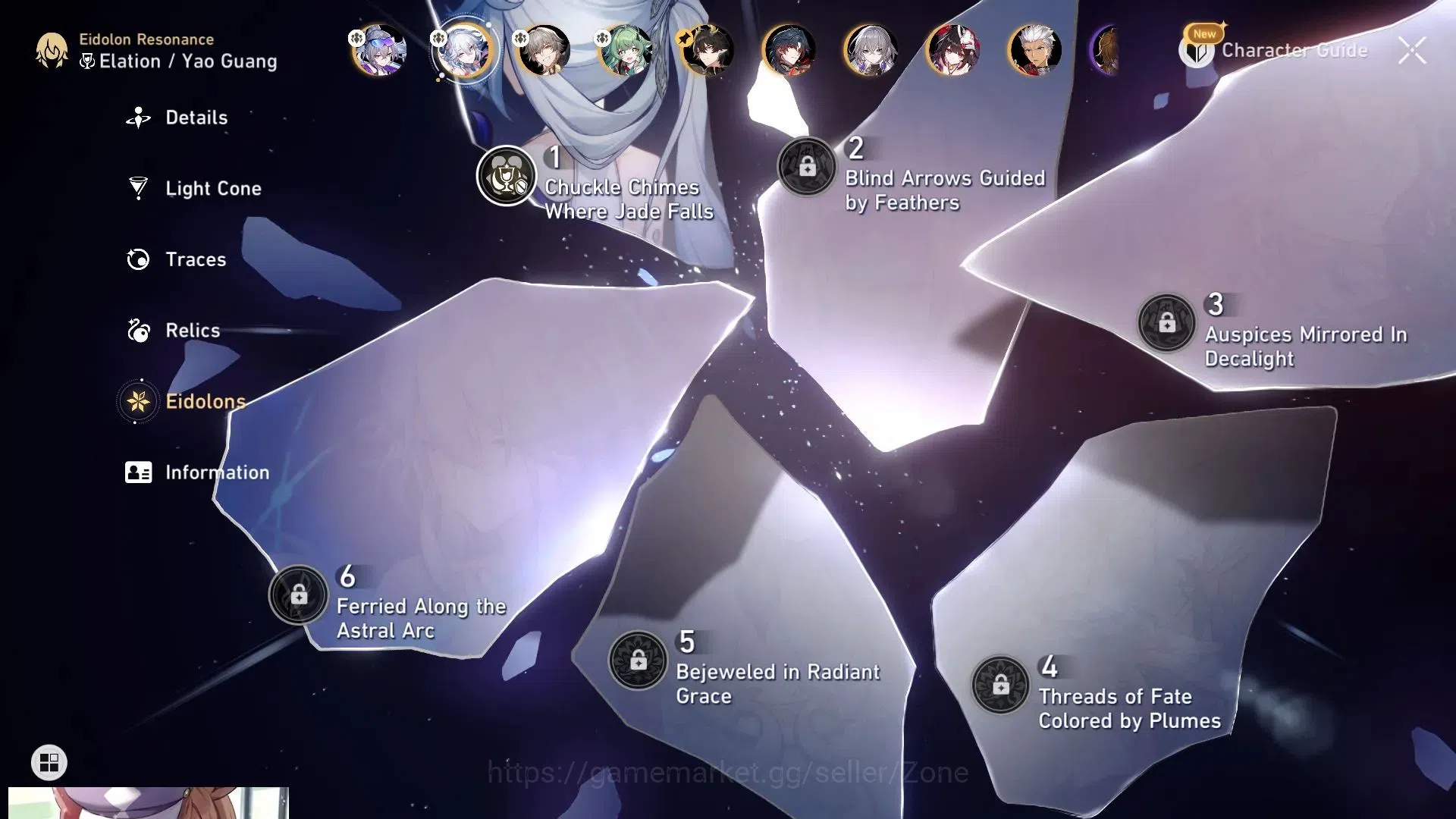 Honkai Star Rail Accounts ASIA|Silver Wolf LV.999|TL60|Yao Guang E1|25 Lv70 image 8
