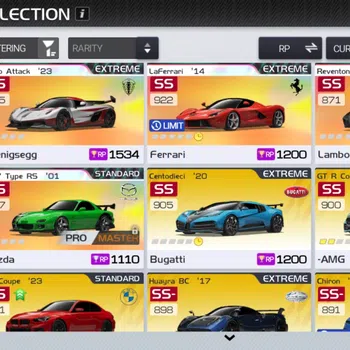 Racing Master Accounts SEA |Lvl 18| 3 Prime Legends ( Jesko Attack, Reventon, RX-7 RS )+56 Etc Car|77K Gold|Log NetEase|Take