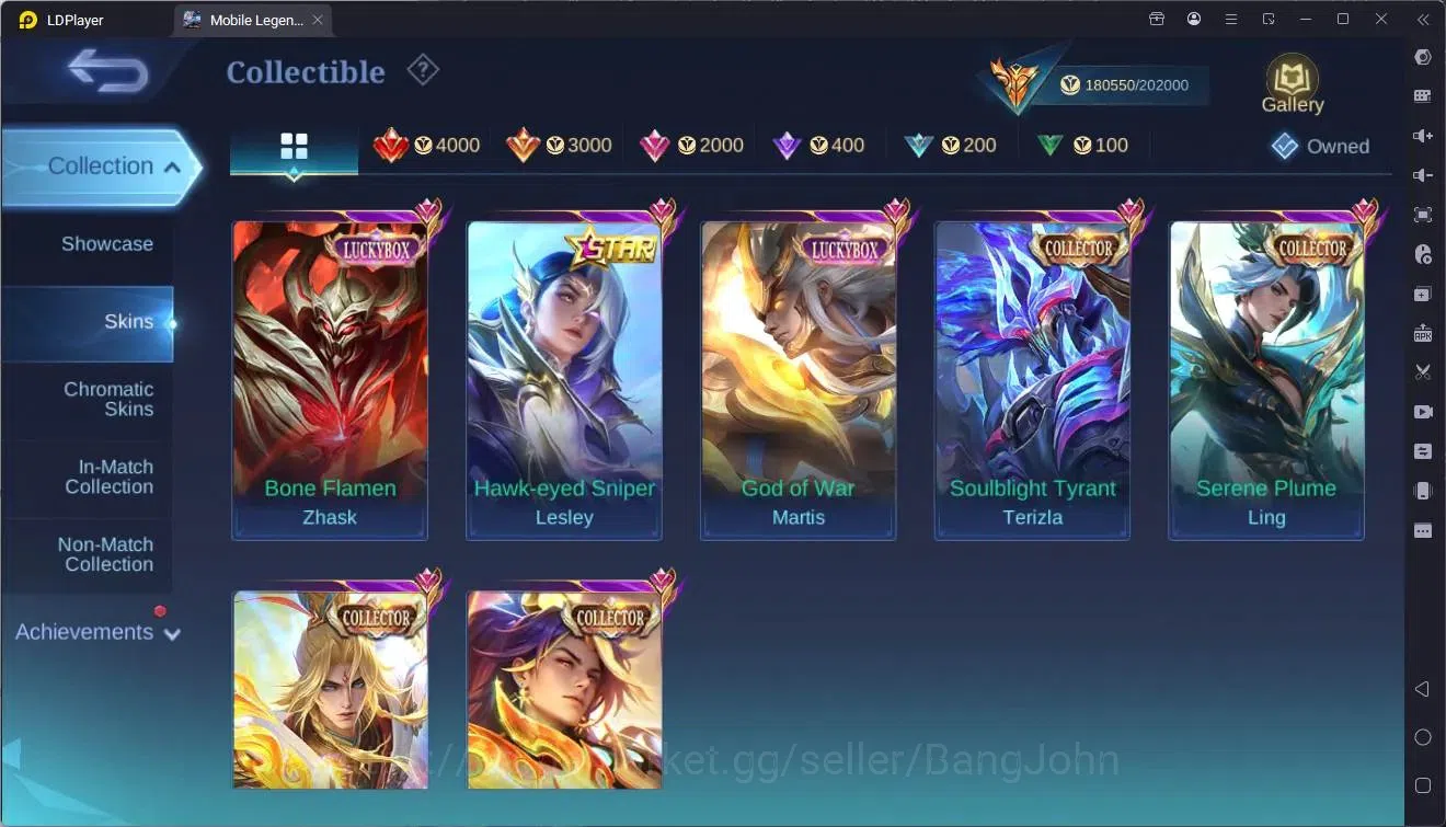 Mobile Legends: Bang Bang Accounts Global |Hero 109|Skin 430|Mega|Legend Lunox|Naruto image 14