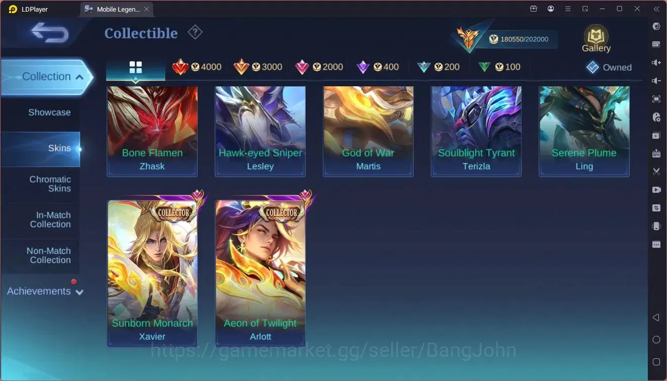 Mobile Legends: Bang Bang Accounts Global |Hero 109|Skin 430|Mega|Legend Lunox|Naruto image 15