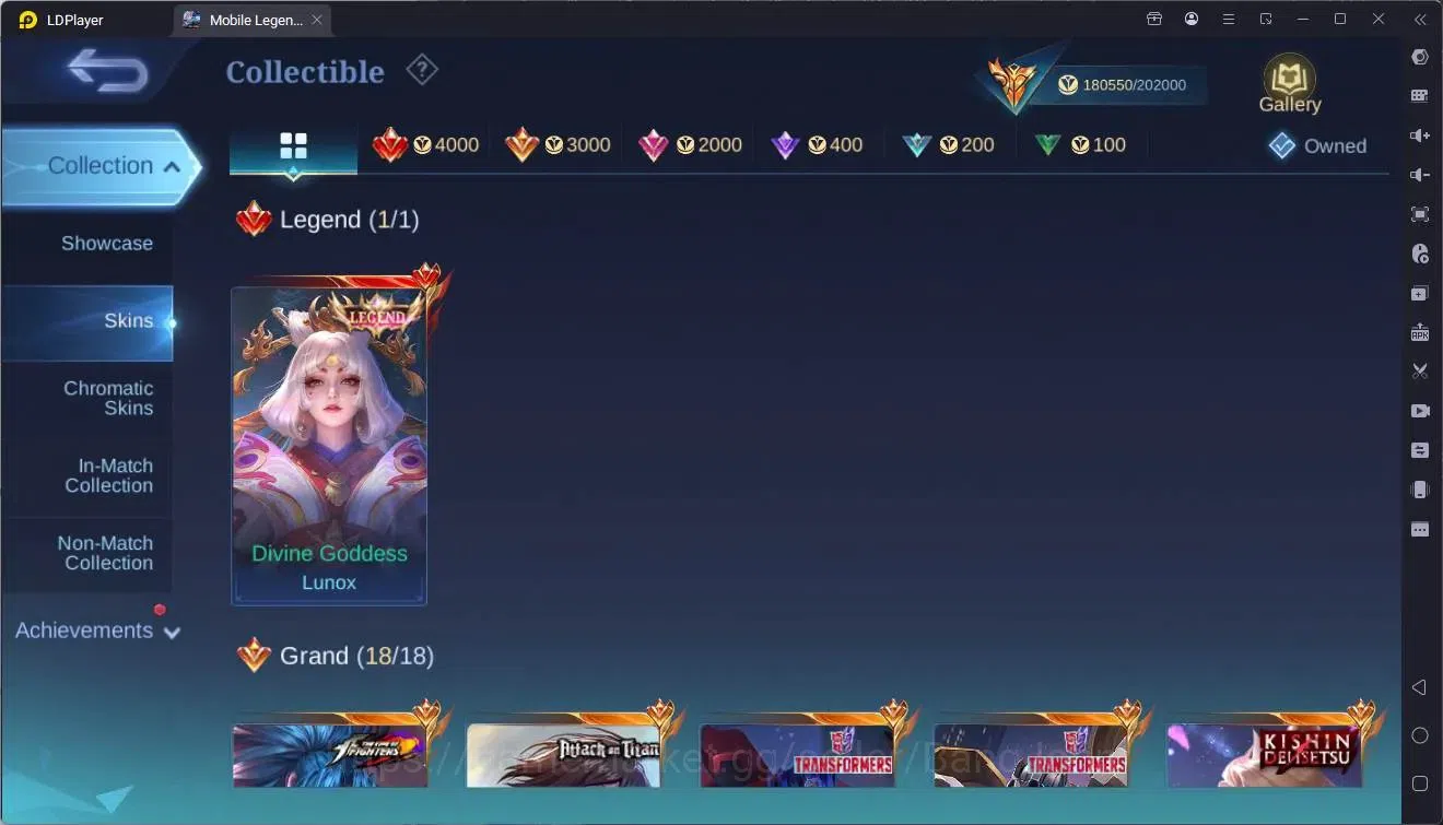 Mobile Legends: Bang Bang Accounts Global |Hero 109|Skin 430|Mega|Legend Lunox|Naruto image 7