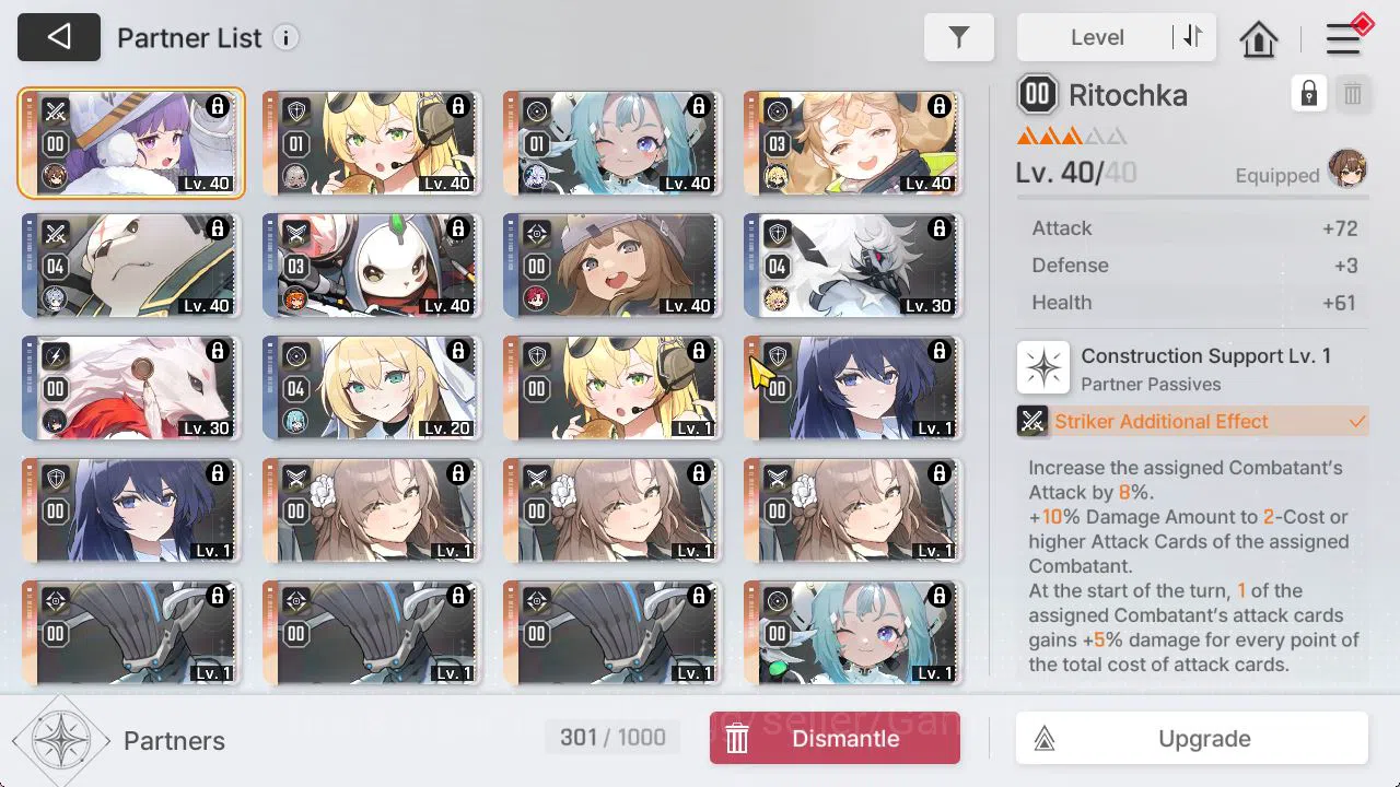 Chaos Zero Nightmare Accounts [Global] Lv39|1 Omega+2,5K Crystal|4 SSR[Tipheria, image 5