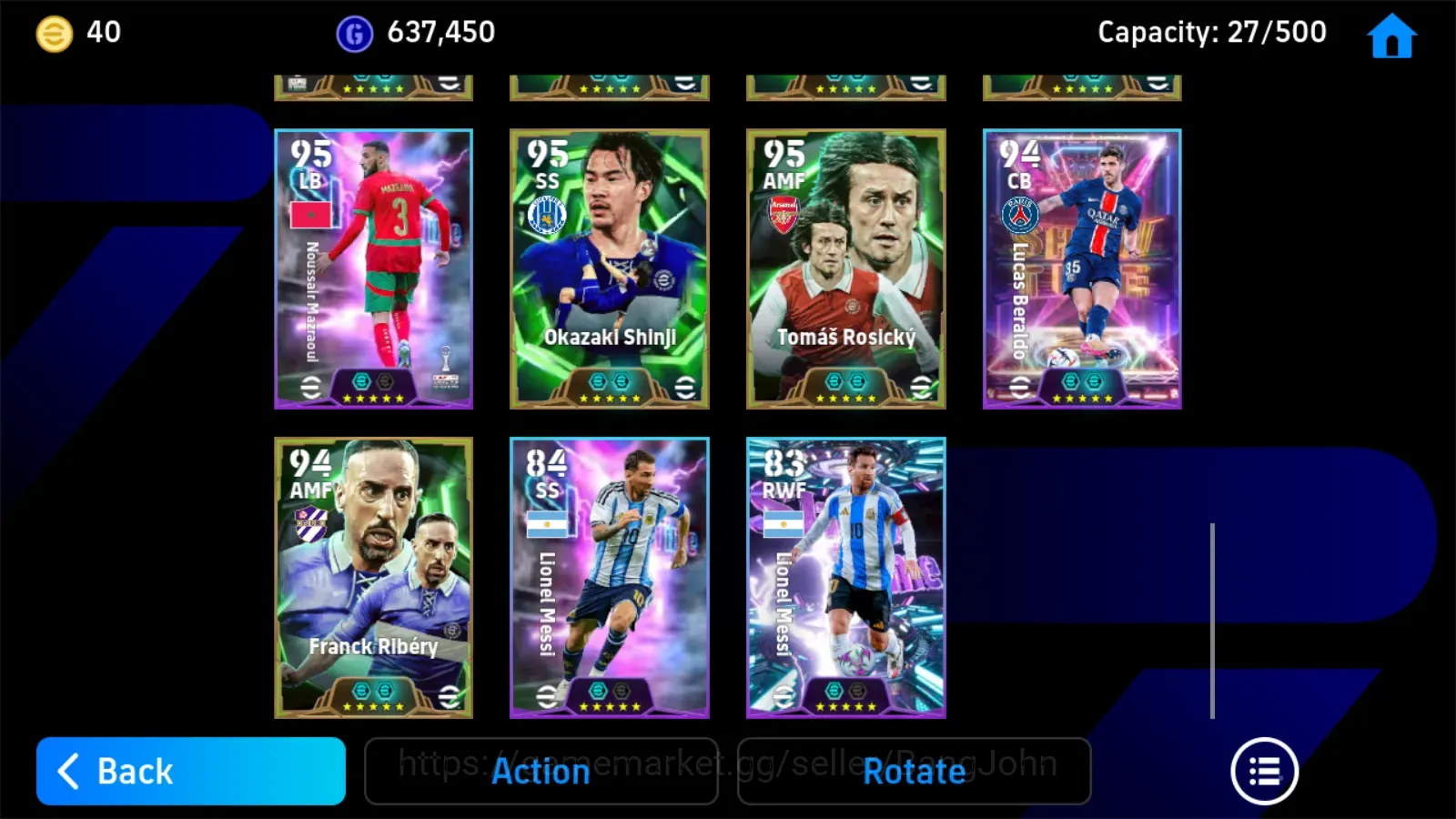 eFootball Accounts Legends & Iconic Players Android|PW 3196|BigT Ousmane D,Epic Rosicky,Epic Shinji,Epic Ribery,Epic 1