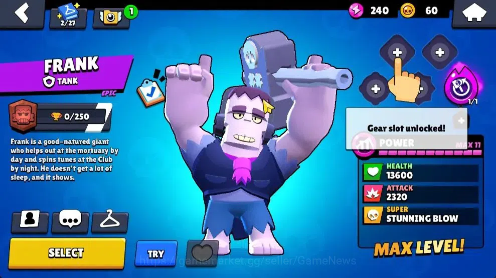 Brawl Stars Accounts 1003 Trophy|15 Brawlers 4 Max Lvl [Edgar,Stu,Frank image 13
