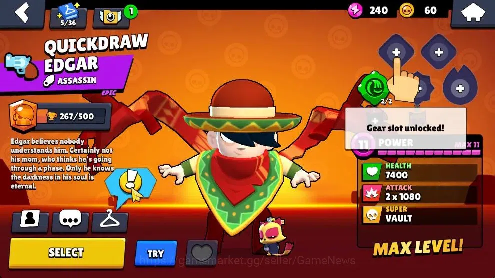 Brawl Stars Accounts 1003 Trophy|15 Brawlers 4 Max Lvl [Edgar,Stu,Frank image 14