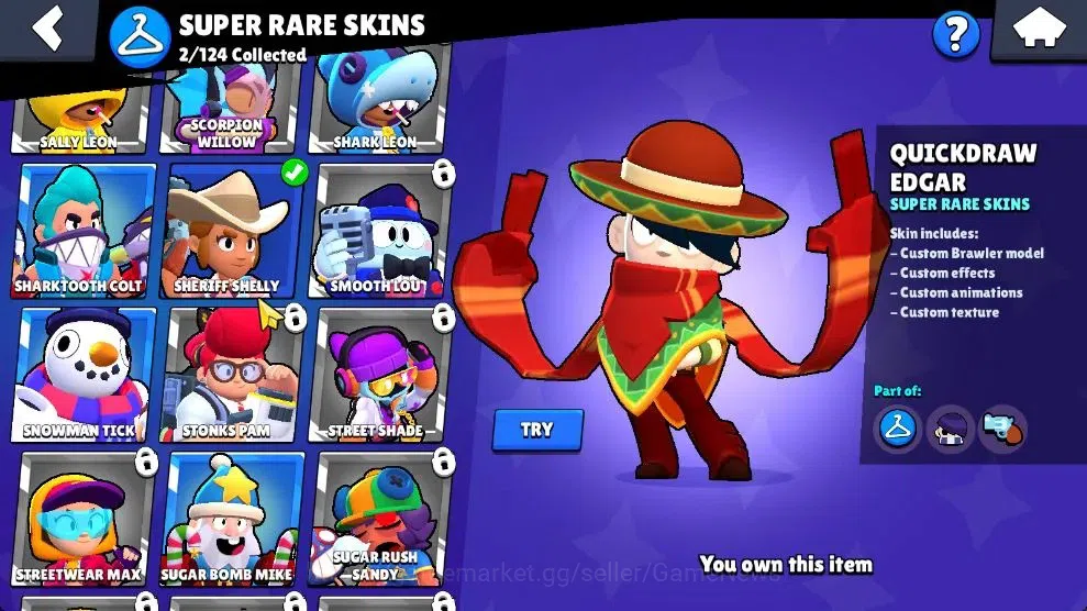 Brawl Stars Accounts 1003 Trophy|15 Brawlers 4 Max Lvl [Edgar,Stu,Frank image 7