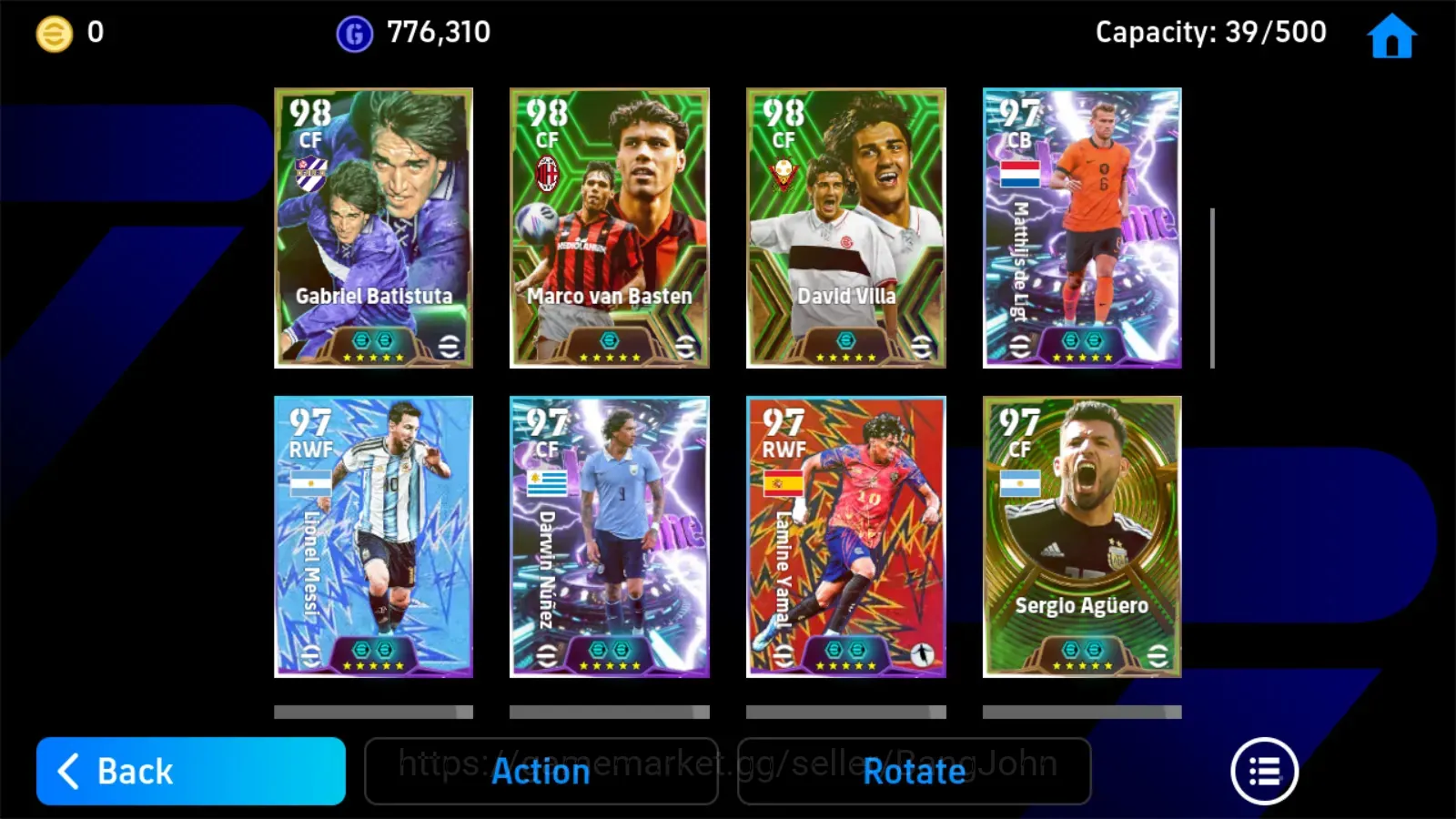 eFootball Accounts を購入 - Android | PW 3226 | Pele BigT,Yaya