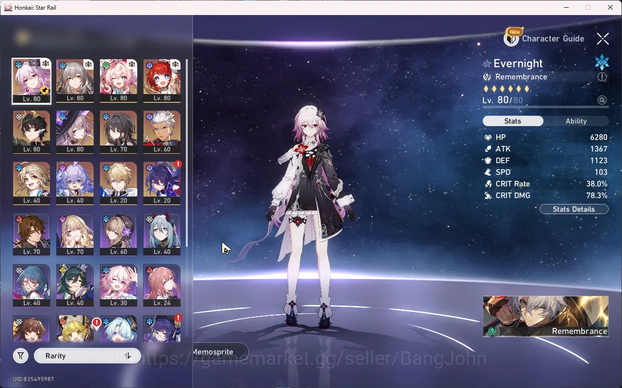 Honkai Star Rail Accounts ASIA | TL 62 | 4 Limit | Evernight | Hyacine | Tri image 2