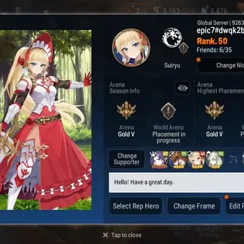 Epic Seven Accounts High-End Global Unverif | 9 ML(Notos,SE Celine,NC Landy,B Arunka,Etc.)|PoH+Bless ON|SS 3.1K|Stigma