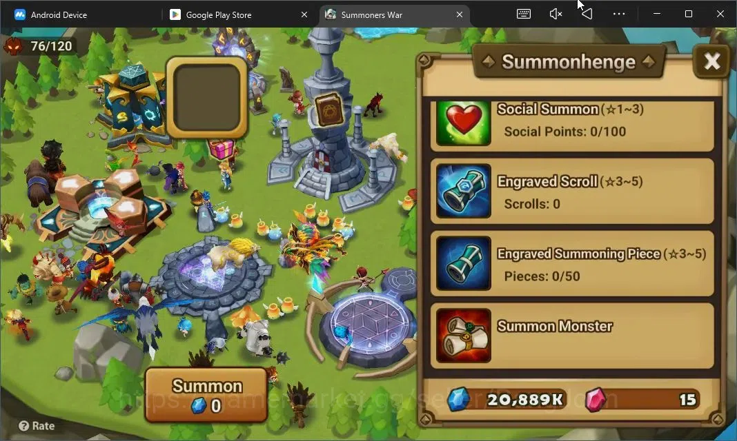 Summoners War: Sky Arena Accounts Starter GLOBAL | NB 5 TESHAR,Starter Gacha 115 12Y+160 11Y Scrool, 3 Legendary All 5
