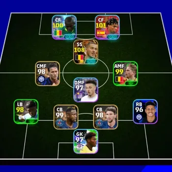 eFootball Accounts High-End Android|Power 3055|Big Time Eden Hazard|Epic Ono Shinji|Show Time Nicolas Jackson,Lionel
