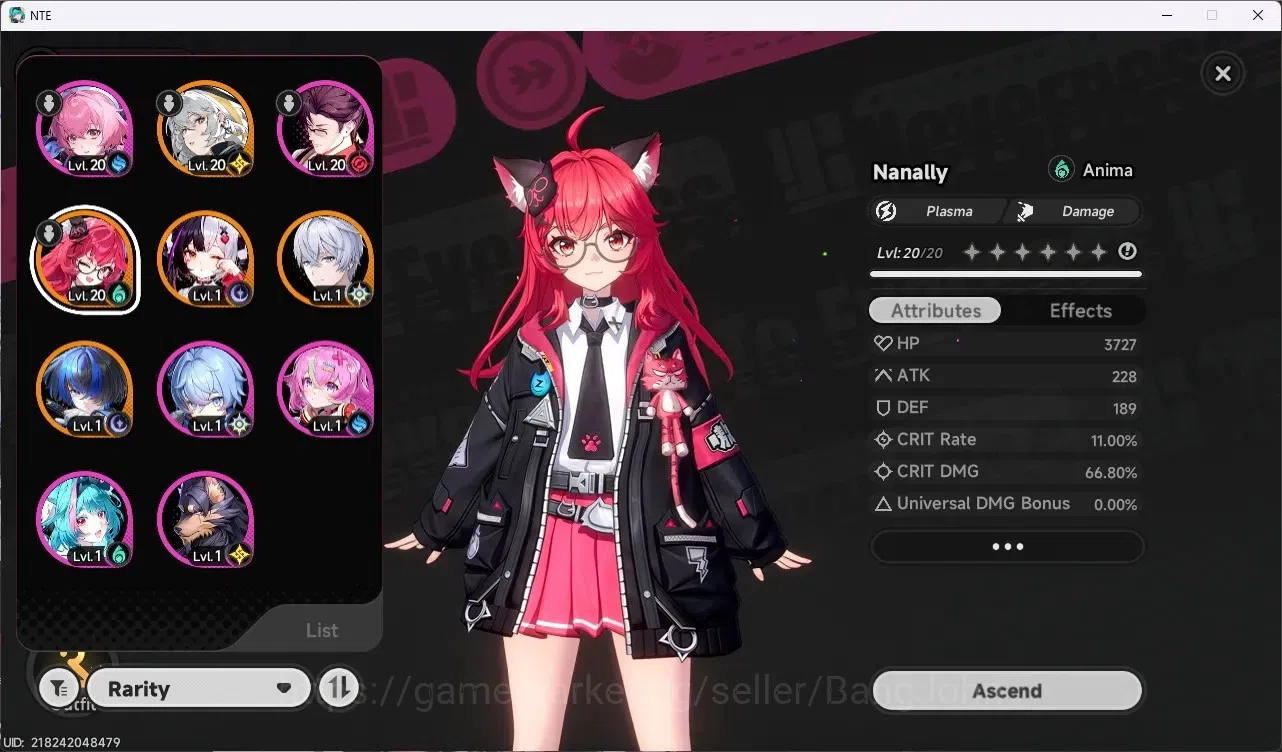 Neverness to Everness Accounts SEA|Lv.9|4 S-Class [Lacrimosa+Sign,Nanally],Daffod image 2