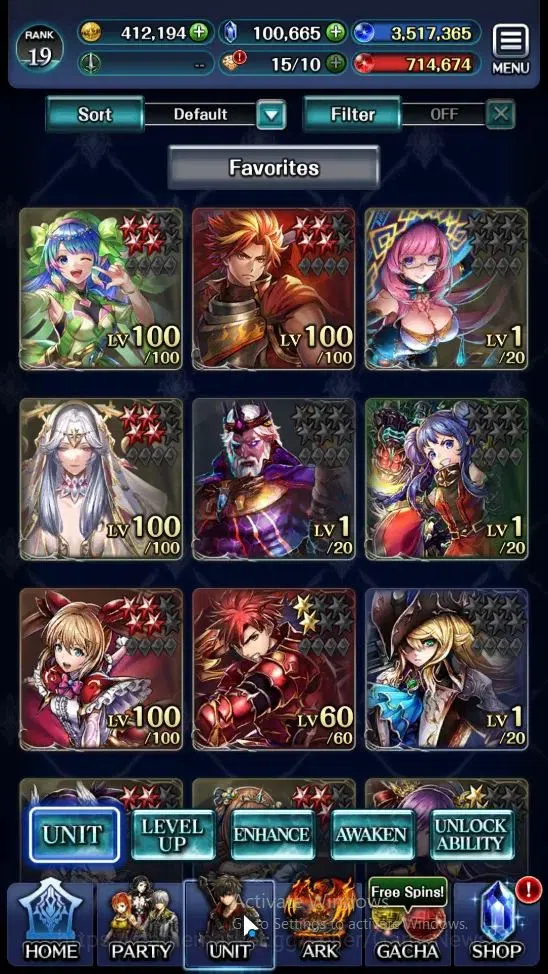 Last Cloudia Accounts Endgame GLOBAL|Rank 19|100k Crystal|Collab BraveFrontier (G Tilith,FG Vargas)+Top Tier(G Lilaha,Kanon 1