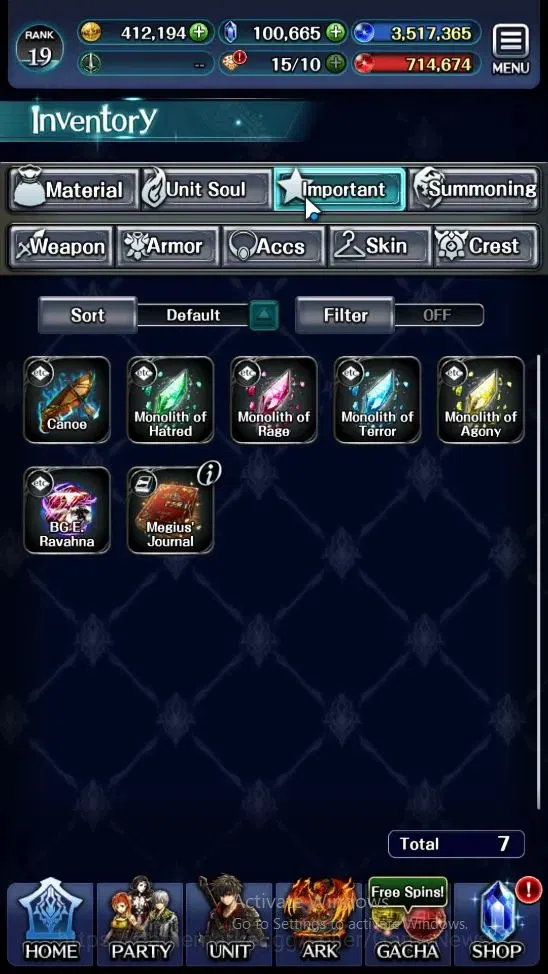 Last Cloudia Accounts Endgame GLOBAL|Rank 19|100k Crystal|Collab BraveFrontier (G Tilith,FG Vargas)+Top Tier(G Lilaha,Kanon 12