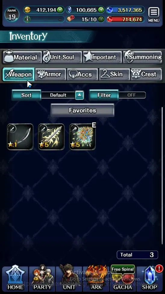 Last Cloudia Accounts Endgame GLOBAL|Rank 19|100k Crystal|Collab BraveFrontier (G Tilith,FG Vargas)+Top Tier(G Lilaha,Kanon 14