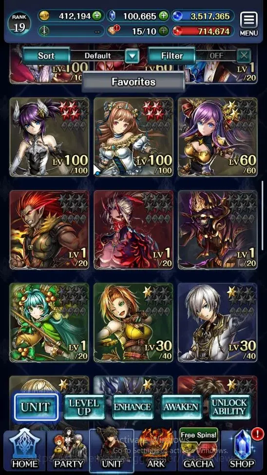 Last Cloudia Accounts Endgame GLOBAL|Rank 19|100k Crystal|Collab BraveFrontier (G Tilith,FG Vargas)+Top Tier(G Lilaha,Kanon 2