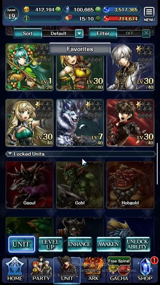 Last Cloudia Accounts Endgame GLOBAL|Rank 19|100k Crystal|Collab BraveFrontier (G Tilith,FG Vargas)+Top Tier(G Lilaha,Kanon 3