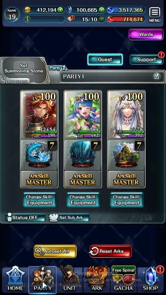 Last Cloudia Accounts Endgame GLOBAL|Rank 19|100k Crystal|Collab BraveFrontier (G Tilith,FG Vargas)+Top Tier(G Lilaha,Kanon 6