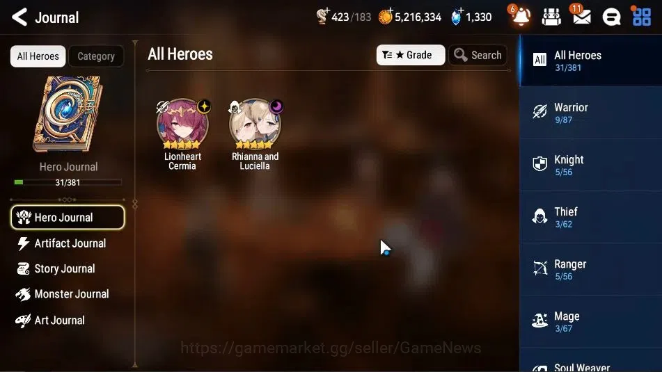 Epic Seven Accounts GLOBAL Unverif|New Era|2 ML(Rhiana & Luciel,LH Cer image 6
