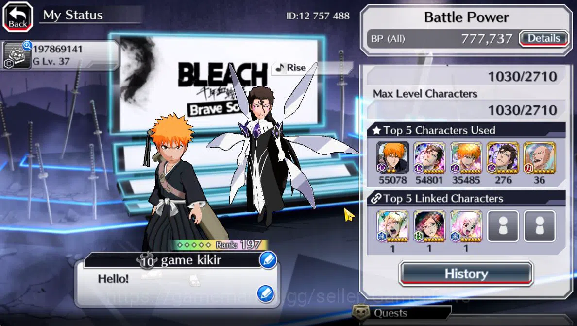 Bleach: Brave Souls Accounts [GLOBAL]53K Orbs|Valentine26(Yachiru,Rukia),Rukia, image 3
