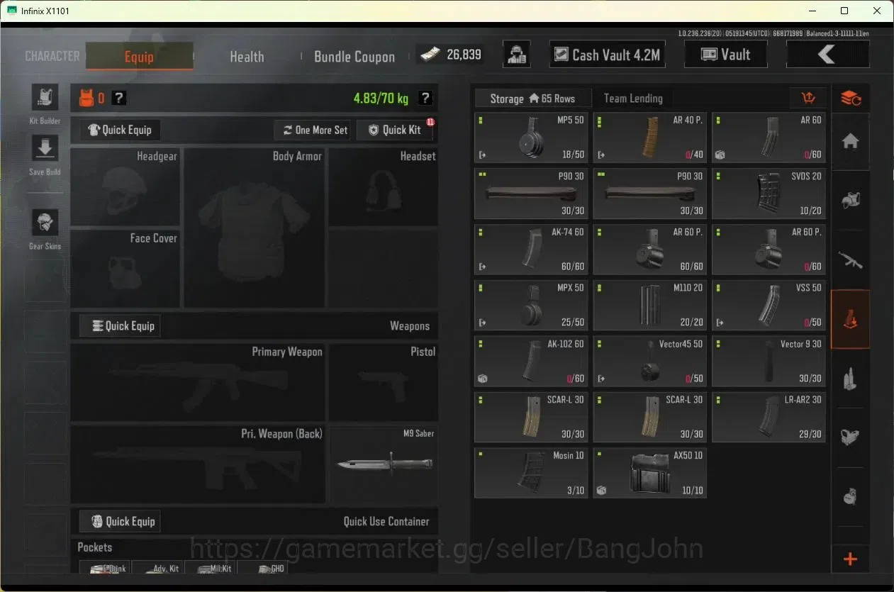 Arena Breakout Accounts Mobile | | SR 90 | SV 7.9 M | CV 4.2 M | SS SCAR-L image 10