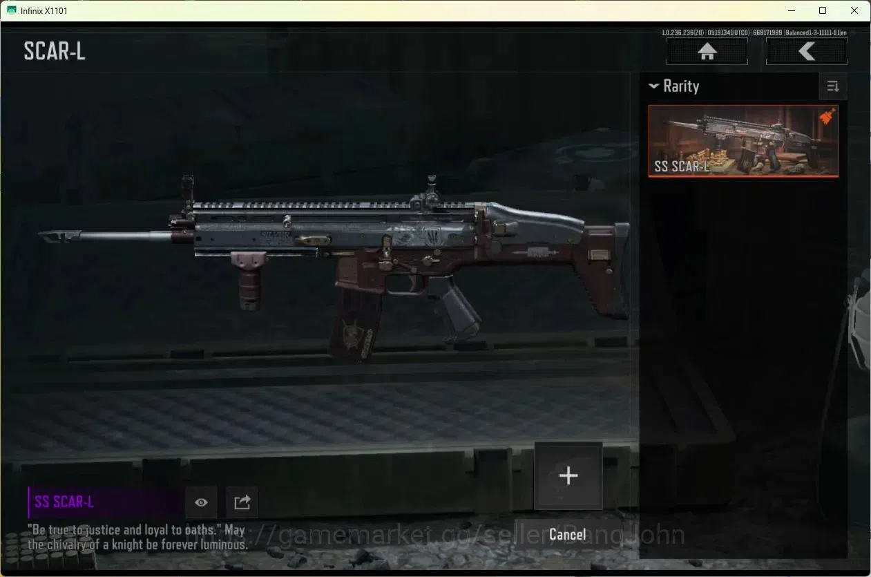 Arena Breakout Accounts Mobile | | SR 90 | SV 7.9 M | CV 4.2 M | SS SCAR-L image 3