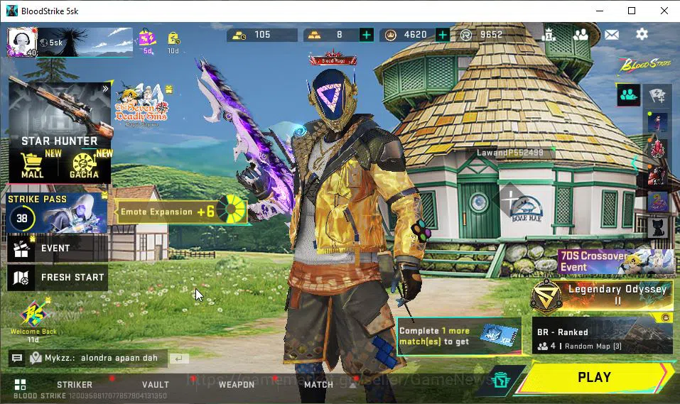 Blood Strike Accounts ASIA|ETERNAL QBZ95-Whisper Lv2|10 ULTRA[ETHAN,JET, image 1