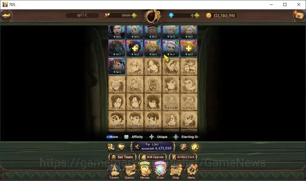 The Seven Deadly Sins: Grand Cross Accounts Global|3,5M CC|4 LR+7 UR+Collab FF,ReZero|S&B,Madn image 11