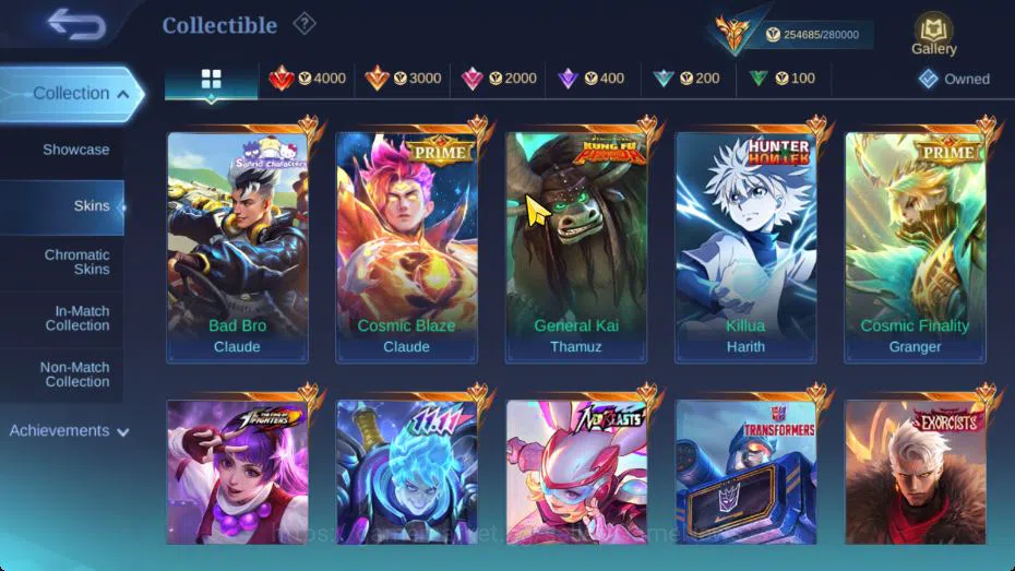 Mobile Legends: Bang Bang Accounts Hero 132|Skin 537|High Glory 58|Legend[Alucard,Gus image 10
